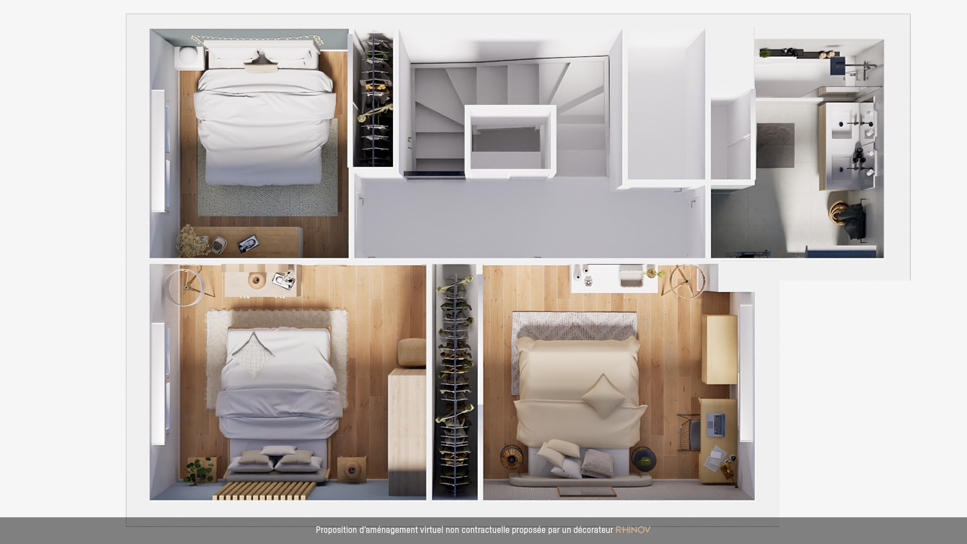 Plan R+1 maison T4 MooV