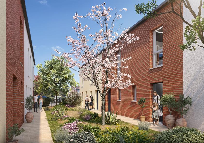 Pibrac vue coeur d'ilot