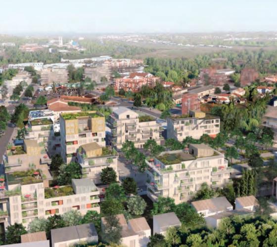 Plan aérien Faubourg Malepere